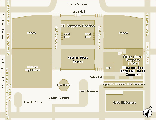 Access map of Pharmarise Medical Mall.